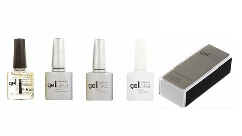 Gellaka Glamour Nail Advanced Essential Trio & Matte + Nail Buffer