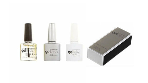 Gellaka Glamour Nail Advanced Essential Trio + Nail Buffer