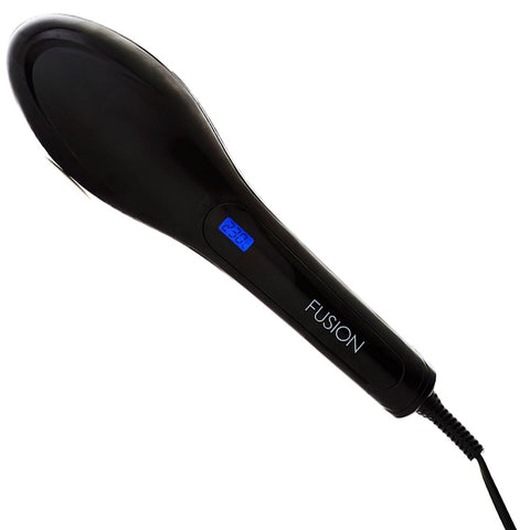 FUSION Hair Straightening Brush - Black