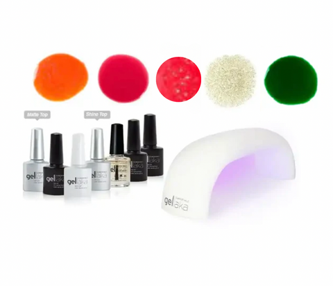 Gellaka 10-Piece Pro Matte Or Shine Gel Nail Kit - Autumn Glow