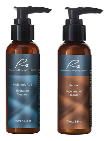 Re Hyaluronic Acid & Retinol _Optimal Face Cleansers - Value Pack - 2x100mL