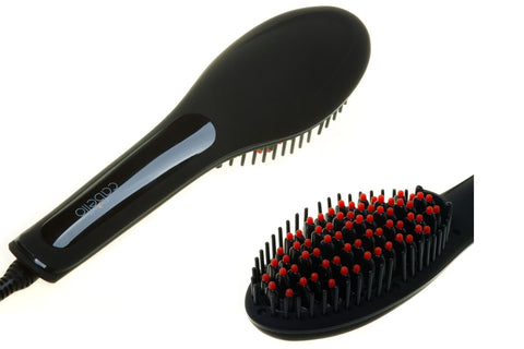 Cabello Glow Straightening Brush with Intensive Mask 'Keep Me Hot' - Black