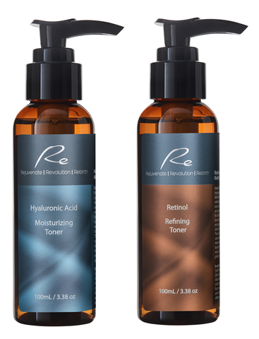 Re Hyaluronic Acid & Retinol _ Optimal Face Toners - Value Pack - 2x100mL