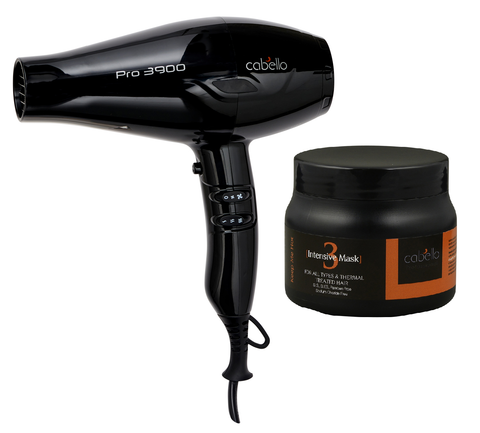 Cabello Pro 3900 Professional Hair Dryer & Intensive Mask 500ml_Hair Styling Set