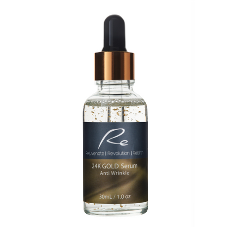 Re Eyes&Face Micro-Needle Derma Roller + 24K Gold + Retinol + Coenzyme Q10