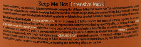Cabello Glow Straightening Brush with Intensive Mask 'Keep Me Hot' - Black