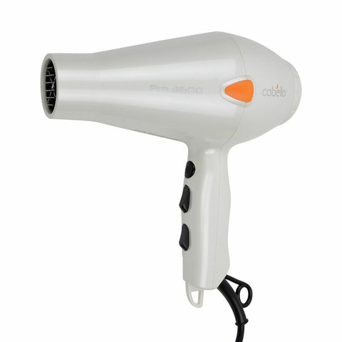 Cabello Hair Dryer PRO 3600 (White) + Silk Smooth Styler (Black)