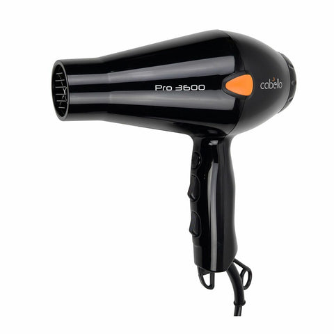 Cabello Hair Dryer PRO 3600 (Black) + Silk Smooth Styler (Gold)