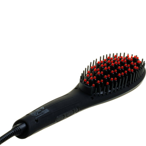 Cabello Glow Straightening Brush with Intensive Mask 'Keep Me Hot' - Black