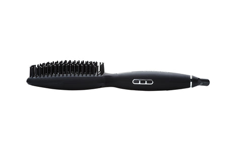 Cabello Luxe Hair Straightening Brush - Matt Black