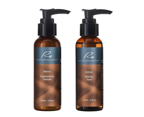Re Retinol Regenerating Cleanser & Refining Toner- 2x100mL