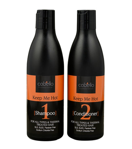 2 x Cabello Shampoo + Conditioner Keep Me Hot 2 x 400mL
