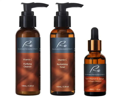 Re Vitamin C - Cleanser, Toner & Serum - Trio Pack