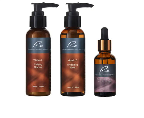 Re Vitamin C - Cleanser, Toner & Ceramide Serum - Trio Pack