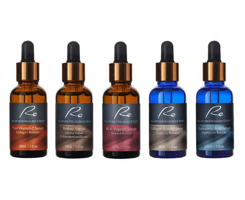 5 x Re Facial Serums - Intensive Repair Treatment AM/PM - 5x30mL