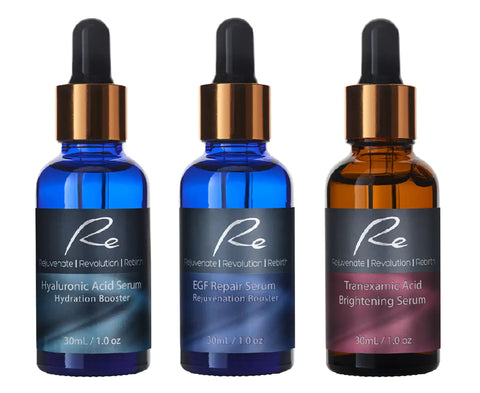 3 x Re Facial Serums - Regenerate Treatment AM/PM - 3x30mL