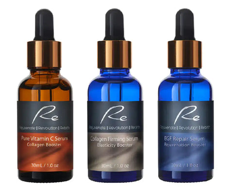 3 x Re Facial Serums - Radiance Treatment AM/PM - 3x30mL