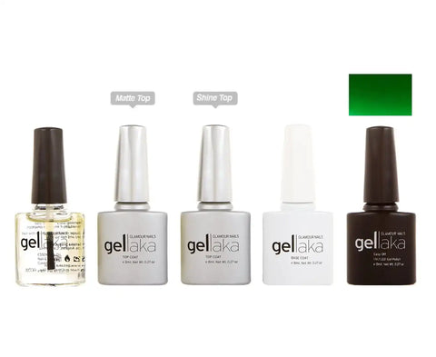 Gellaka 5-Piece Essential Gel Manicure Set with 1 Color - New York
