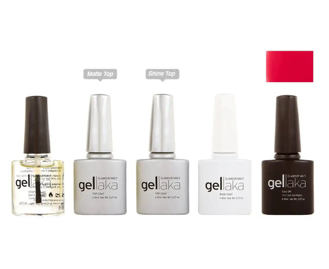 Gellaka 5-Piece Essential Gel Manicure Set with 1 Color - Merlin