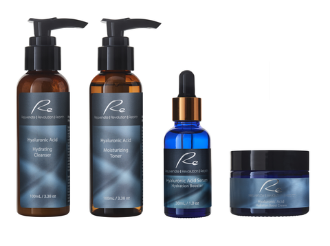 Re Hyaluronic Acid Complete Skincare Set - 4Pack