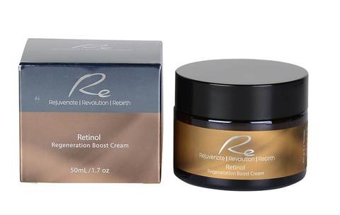 Re Retinol + Hyaluronic Acid Boost Face Serum + Cream