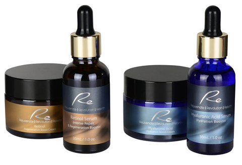 Re Retinol + Hyaluronic Acid Boost Face Serum + Cream
