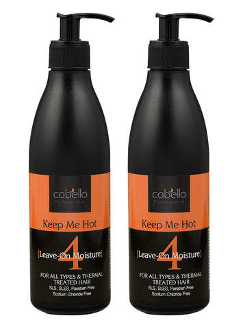 2 x Cabello Leave-On Moisture Keep Me Hot 2 x 400mL