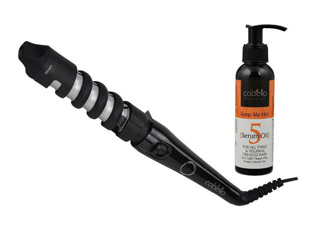 Cabello Voluminous Hair Curler + Serum Oil 'Keep Me Hot'