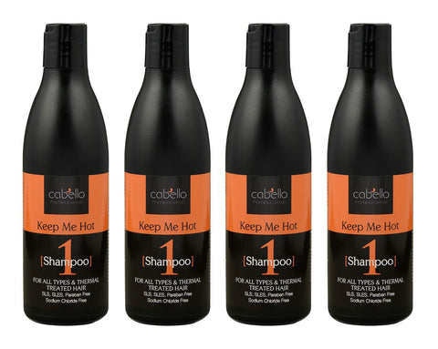 4 x Cabello Shampoo Keep Me Hot (4 x 400mL)